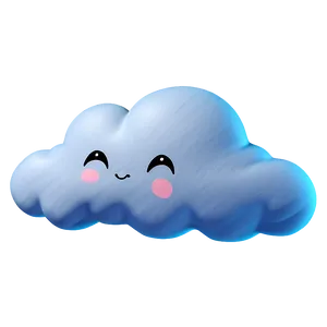 Puffy Cute Cloud PNG Yoy32