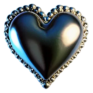 Puffy Heart Border PNG 05252024