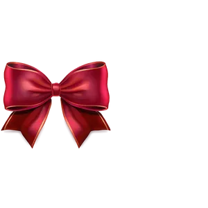Puffy Red Bow PNG 05252024