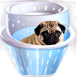 Pug In A Cup Png 05232024 PNG image