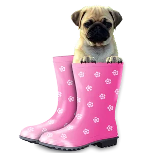 Pug In Boots PNG image