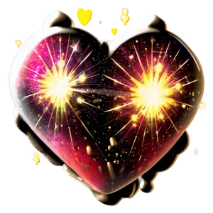 Pulsating Stardust Heart PNG 64