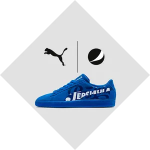 Puma Pepsi Collaboration Sneaker PNG image