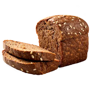 Pumpernickel Bread Slice PNG Drt61