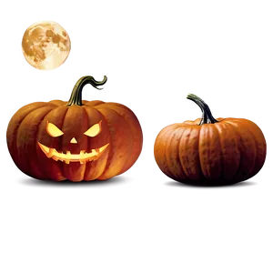 Pumpkin And Full Moon Png Fjx46 PNG image