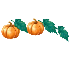 Pumpkin And Leaves Png 04292024 PNG image