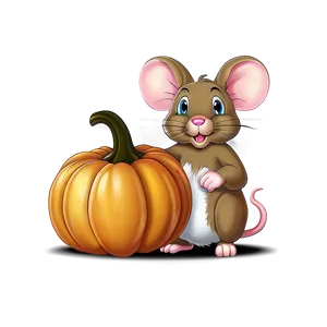 Pumpkin And Mouse PNG Txa89