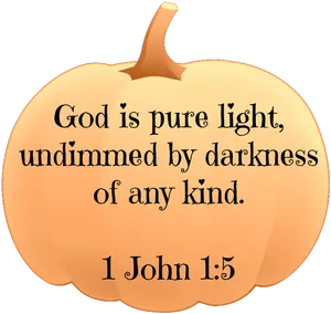 Pumpkin_ Bible_ Verse_1 John1_5 PNG image