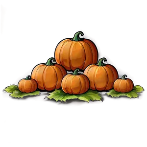 Pumpkin Farm Clipart PNG 06132024 PNG