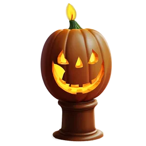 Pumpkin Head With Candle Png Gyv69 PNG image