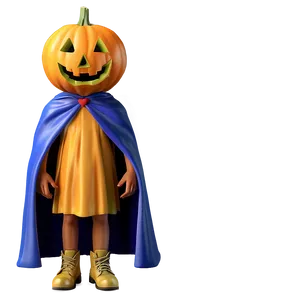 Pumpkin Head With Cape Png Gwh92 PNG image