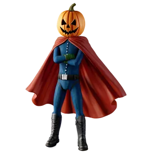 Pumpkin Head With Cape Png Vxk PNG image