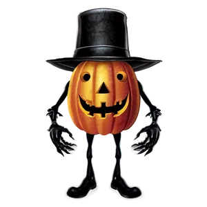 Pumpkin Head With Hat Png 24 PNG image