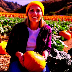 Pumpkin Patch Picking Experience PNG Hqm