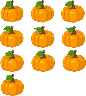 Pumpkin Pattern Background PNG