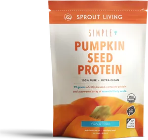 Pumpkin Seed Protein Powder Package PNG image