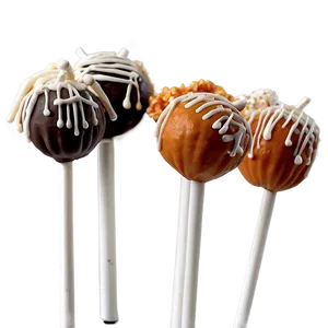 Pumpkin Spice Cake Pops PNG 97
