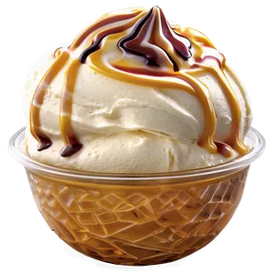 Pumpkin Spice Ice Cream Sundae PNG 19