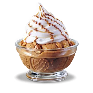 Pumpkin Spice Ice Cream Sundae PNG 21