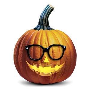Pumpkin With Glasses Png 85 PNG image