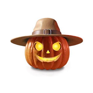Pumpkin With Hat Png 82 PNG image