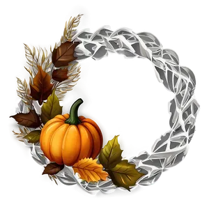 Pumpkin Wreath Clipart PNG 70 PNG