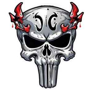 Punisher Skull With Crown Png Qoh13 PNG image