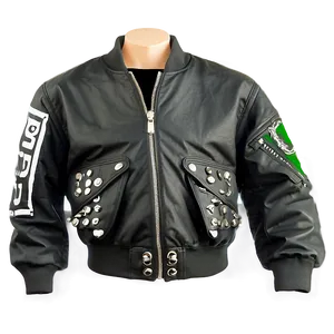 Punk-inspired Bomber Jacket Png 06282024 PNG image