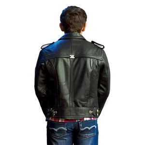 Punk Leather Jacket Png 06122024 PNG image