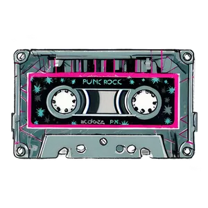 Punk Rock Cassette Tape Png 24 PNG image