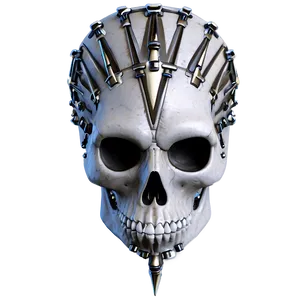 Punk Skull Face Depiction Png Lwh40 PNG image