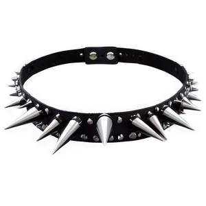 Punk Spiked Choker Necklace Png 06282024 PNG image