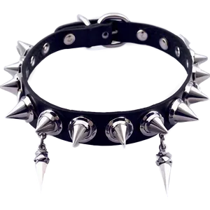 Punk Spiked Choker Necklace Png 29 PNG image