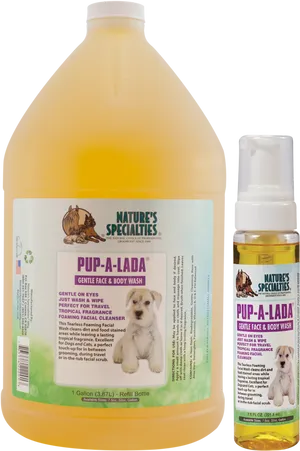 Pup A Lada Dog Wash Products PNG image