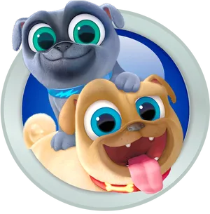 Puppy Dog Pals Bingoand Rolly PNG image