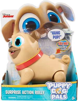 Puppy Dog Pals Rolly Toy Packaging PNG image