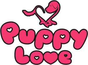 Puppy Love Graphic PNG image