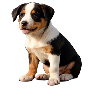 Puppy On Beach PNG 91