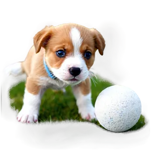 Puppy With Ball Png 05062024 PNG image