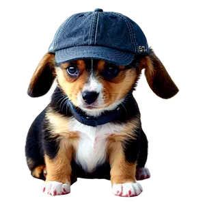 Puppy With Hat PNG Etu99 PNG
