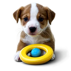 Puppy With Toy Png 05062024 PNG image