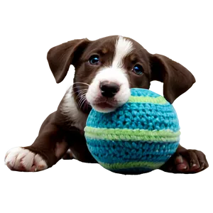 Puppy With Toy PNG 17