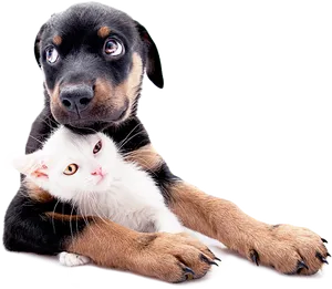 Puppyand Kitten Friends PNG