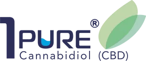 Pure C B D Logo Design PNG