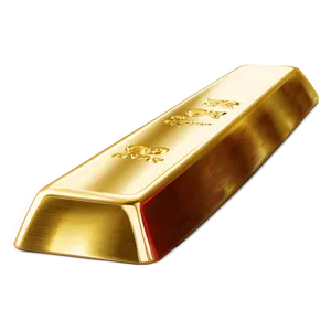 Pure Gold Ingot Graphic Png 06292024 PNG image