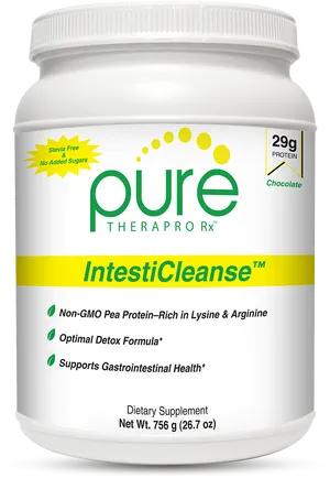 Pure Therapro Rx Intesti Cleanse Protein Supplement PNG image