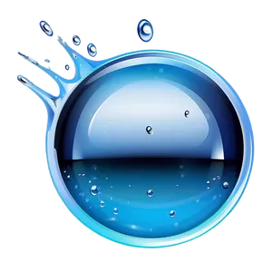 Pure Water Drop Illustration Png 06272024 PNG image