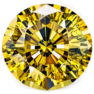 Pure Yellow Diamond Cut PNG Svq PNG