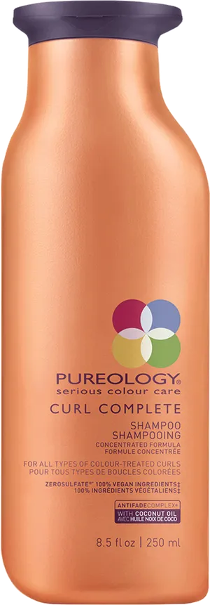 Pureology Curl Complete Shampoo Bottle PNG image