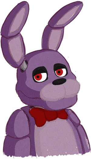 Purple_ Animatronic_ Rabbit_ F N A F